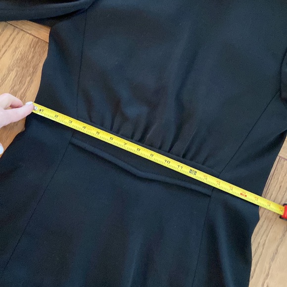 Vintage 1960’s Butte Knit Black Wool Blend Blazer Jacket with Fur Collar - Picture 11 of 15